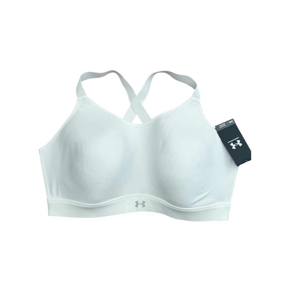 Under Armour Womens Continuum Mid Crossback Sports Bra White 1374399 Size 3X NWT